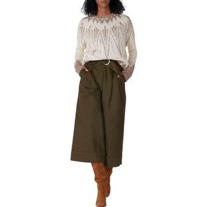 Adam Lippes Fair Isle Crew Neck Sweater